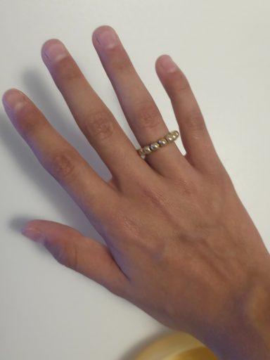 gouden kralen ring 3x