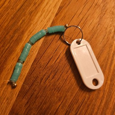 glow in the dark sleutelhanger 1x